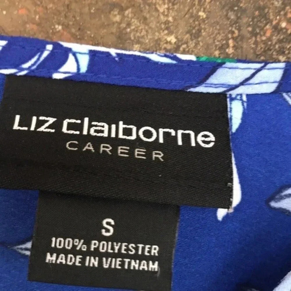 Liz Claiborne Floral Double Ruffle Sleeves Blouse - Picture 4 of 9